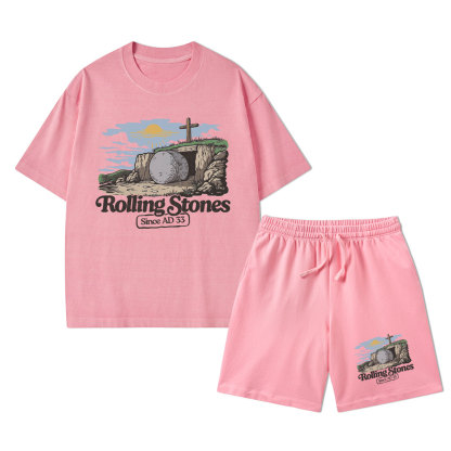 Rolling Stone Sine AD 33 Christian Washed T-Shirt & Shorts