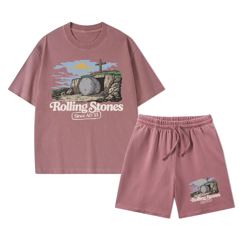 Sample Christian Washed T-Shirt & Shorts Sale - GuidingCross