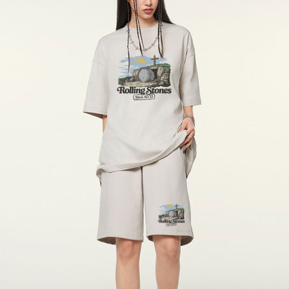 Rolling Stone Sine AD 33 Christian Washed T-Shirt & Shorts