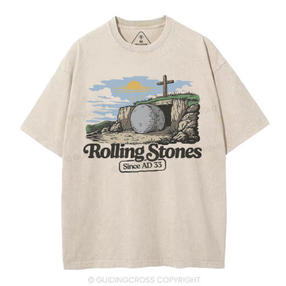 Rolling Stone Sine AD 33 Christian Washed T-Shirt