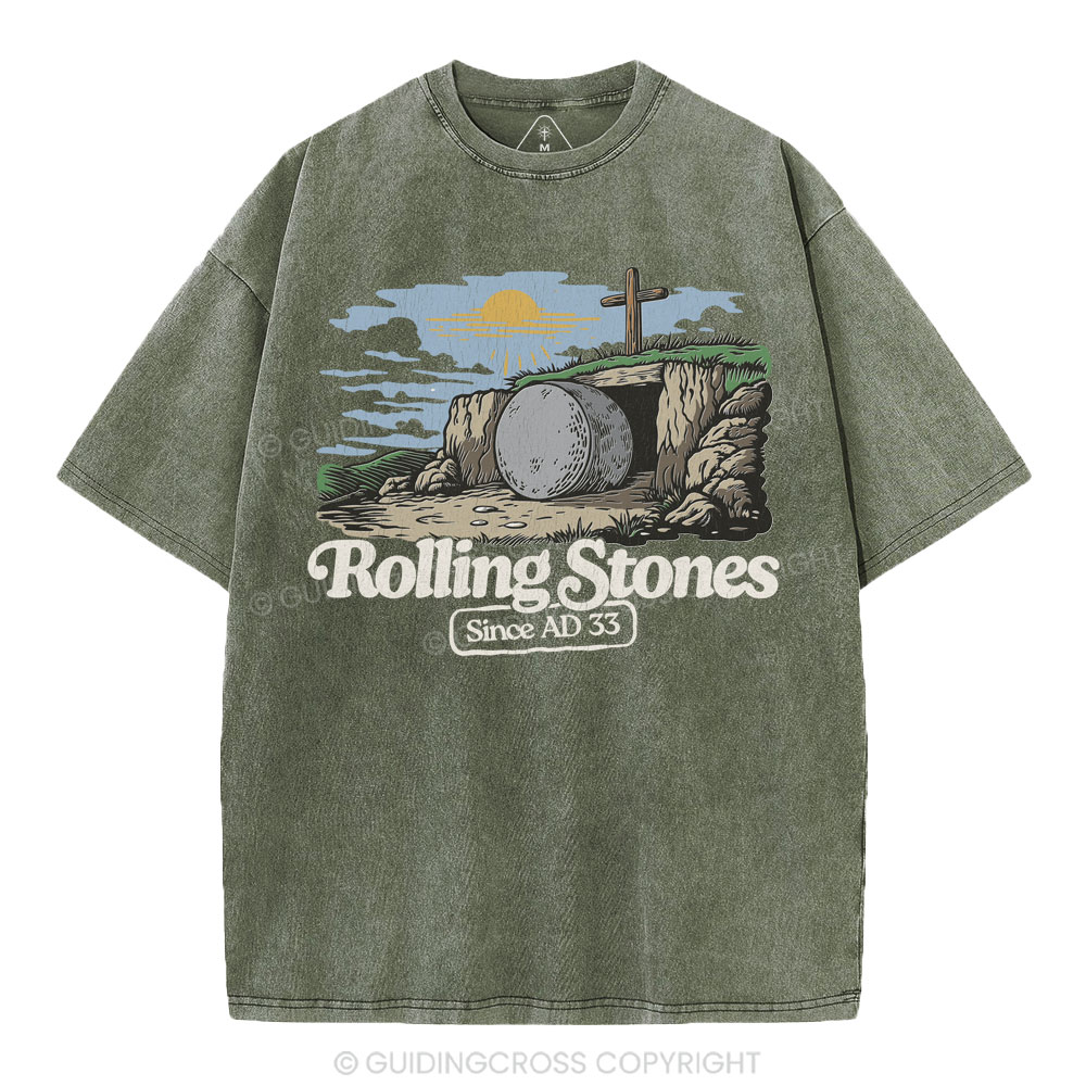 Rolling Stone Sine AD 33 Christian Washed T-Shirt