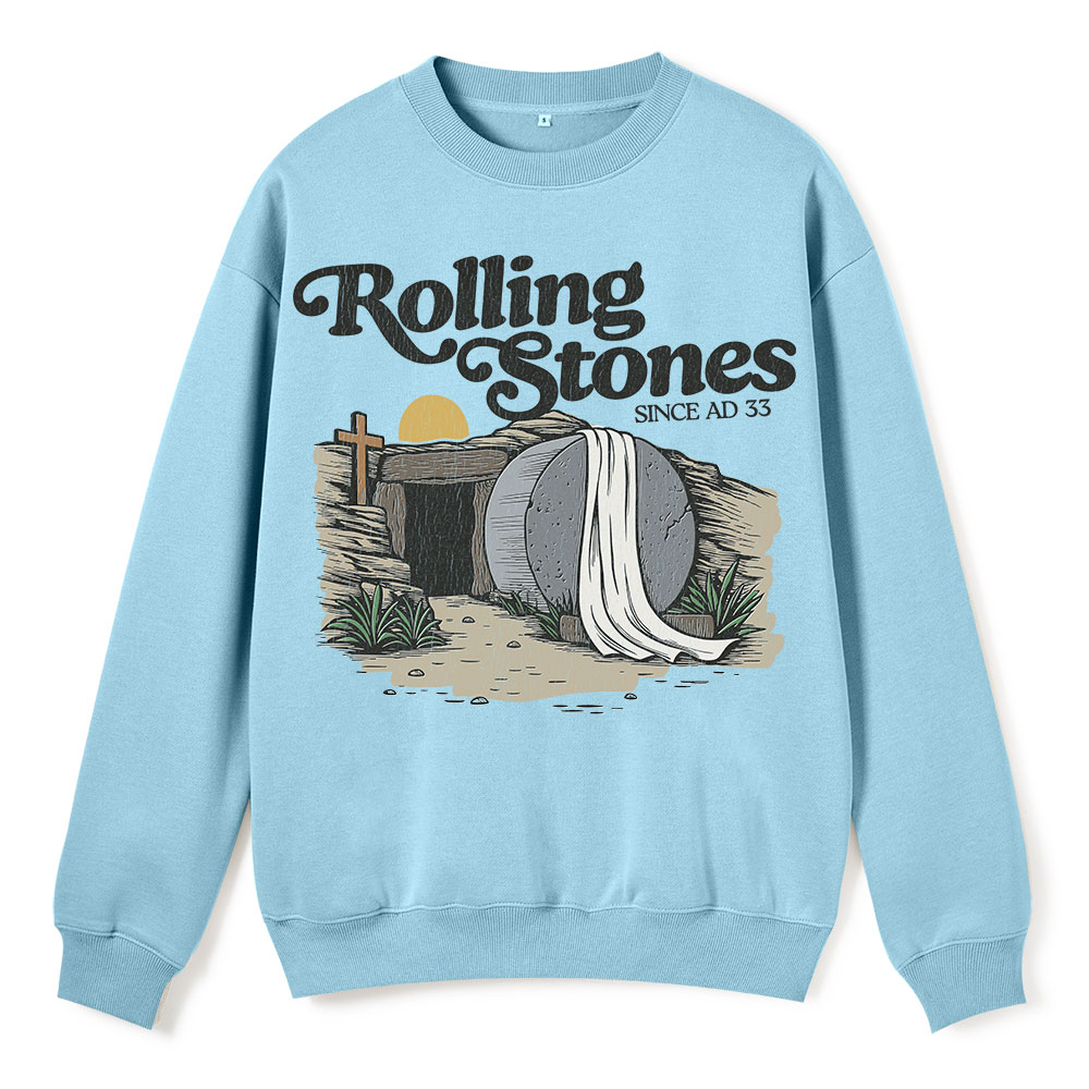 Rolling Stones Christian Fleece Sweatshirt