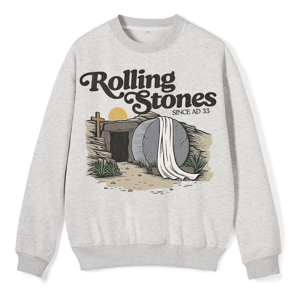 Rolling Stones Christian Fleece Sweatshirt