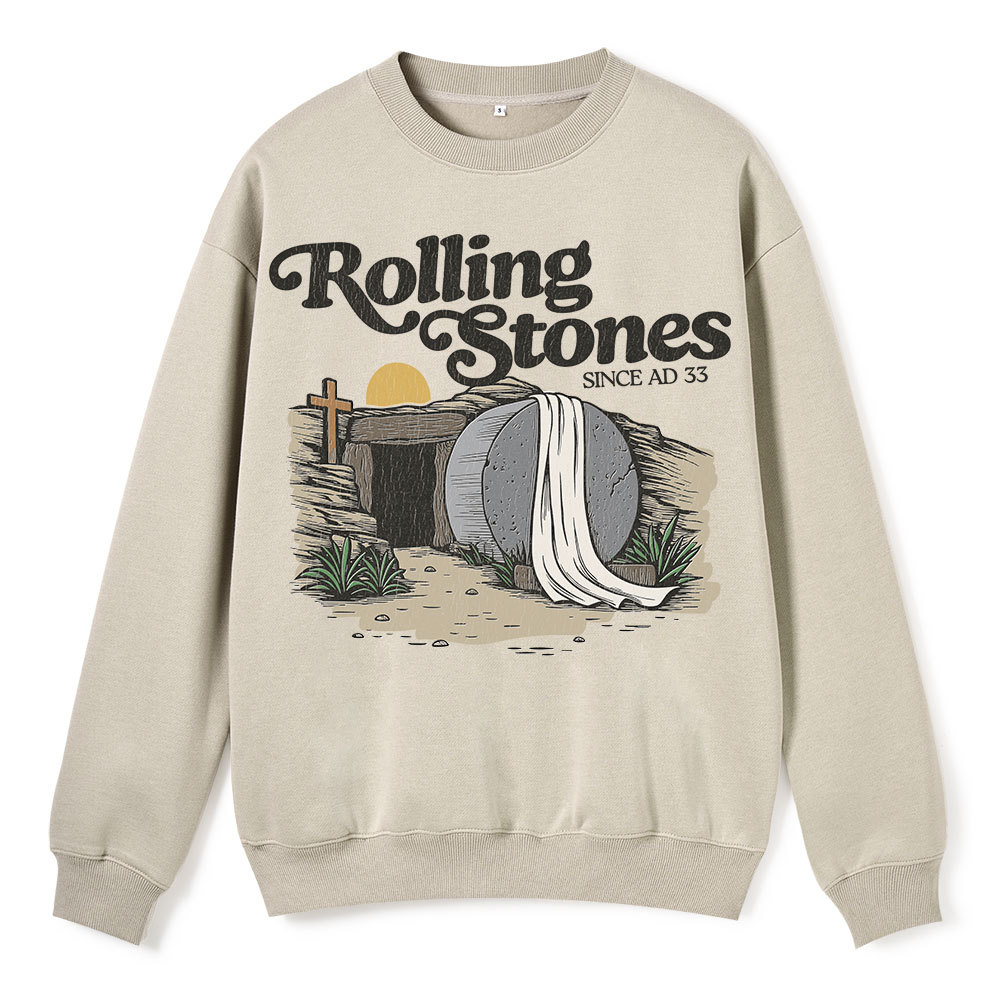 Rolling Stones Christian Fleece Sweatshirt