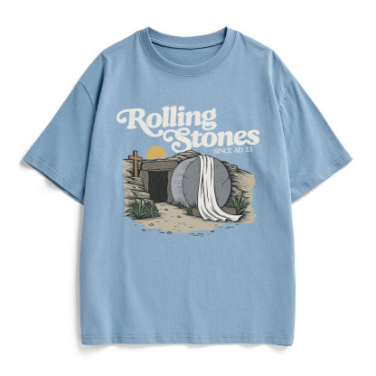 Rolling Stones Christian Heavy Cotton T-Shirt
