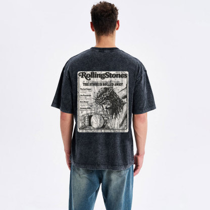 Rolling Stones Christian Resurrection lightbackground distressed Christian Washed T-Shirt