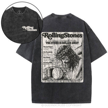 Rolling Stones Christian Resurrection lightbackground distressed Christian Washed T-Shirt