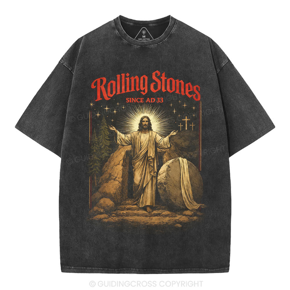 Rolling Stones Christian Washed T-Shirt