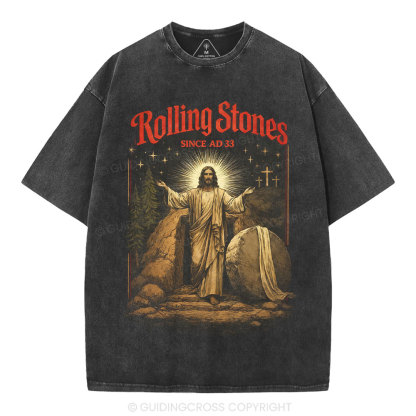 Rolling Stones Christian Washed T-Shirt