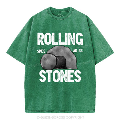 Rolling Stones Christian Washed T-Shirt