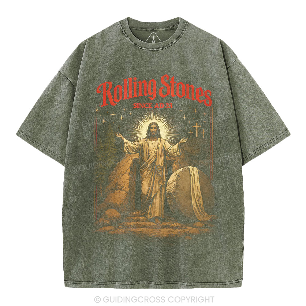 Rolling Stones Christian Washed T-Shirt