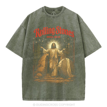 Rolling Stones Christian Washed T-Shirt
