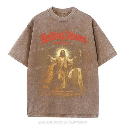 Rolling Stones Christian Washed T-Shirt