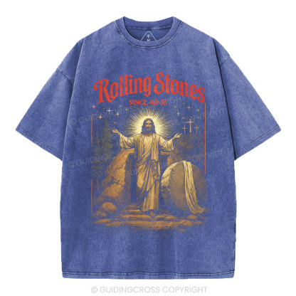 Rolling Stones Christian Washed T-Shirt