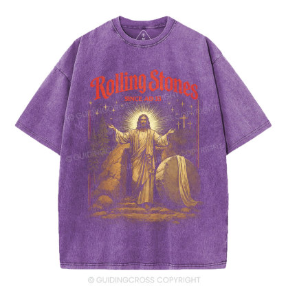 Rolling Stones Christian Washed T-Shirt