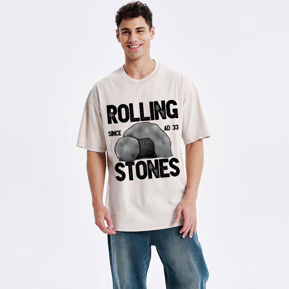 Rolling Stones Christian Washed T-Shirt