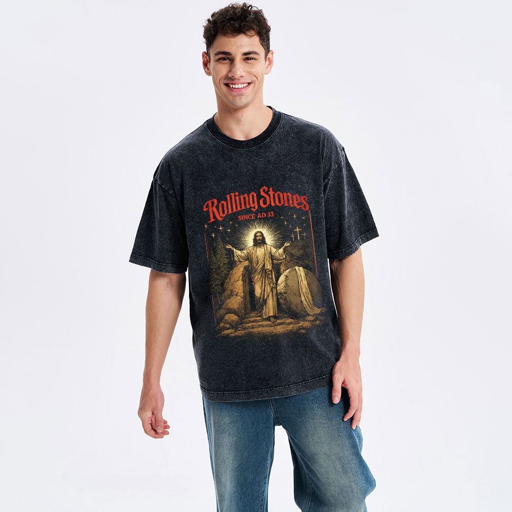 Rolling Stones Christian Washed T-Shirt