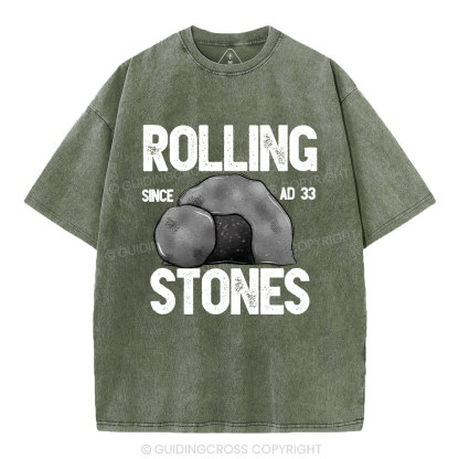 Rolling Stones Christian Washed T-Shirt
