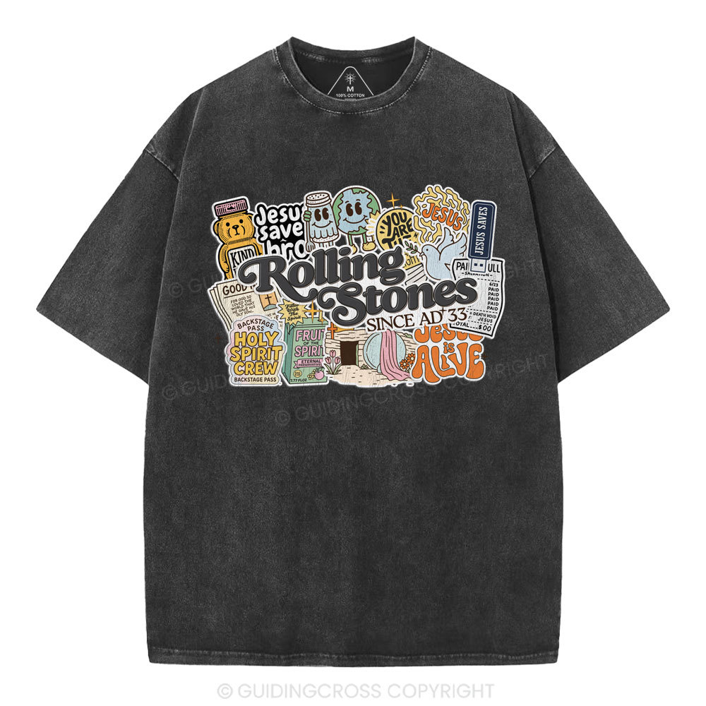 Rolling Stones Christian Washed T-Shirt
