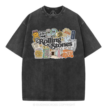 Rolling Stones Christian Washed T-Shirt