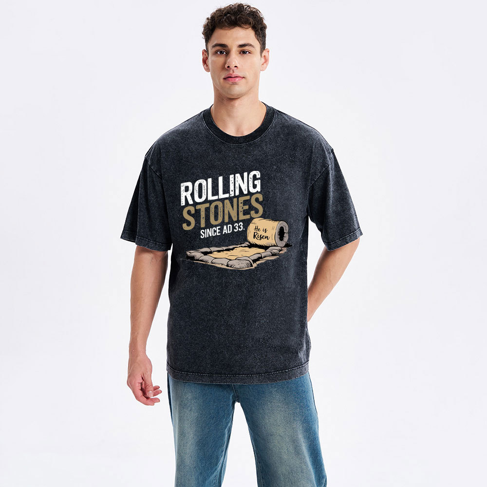 Rolling Stones Christian Washed T-Shirt