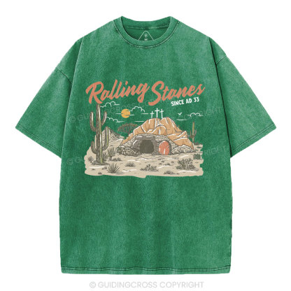 Rolling Stones Christian Washed T-Shirt