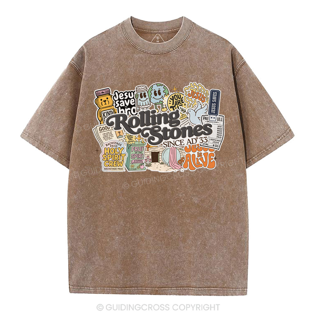 Rolling Stones Christian Washed T-Shirt