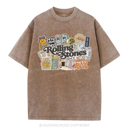 Rolling Stones Christian Washed T-Shirt