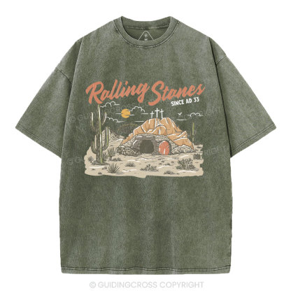 Rolling Stones Christian Washed T-Shirt