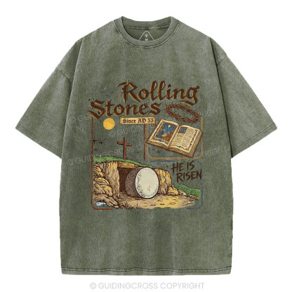 Rolling Stones Christian Washed T-Shirt