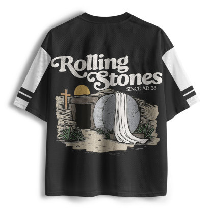 Rolling Stones From AD33 Christian Mesh Jersey