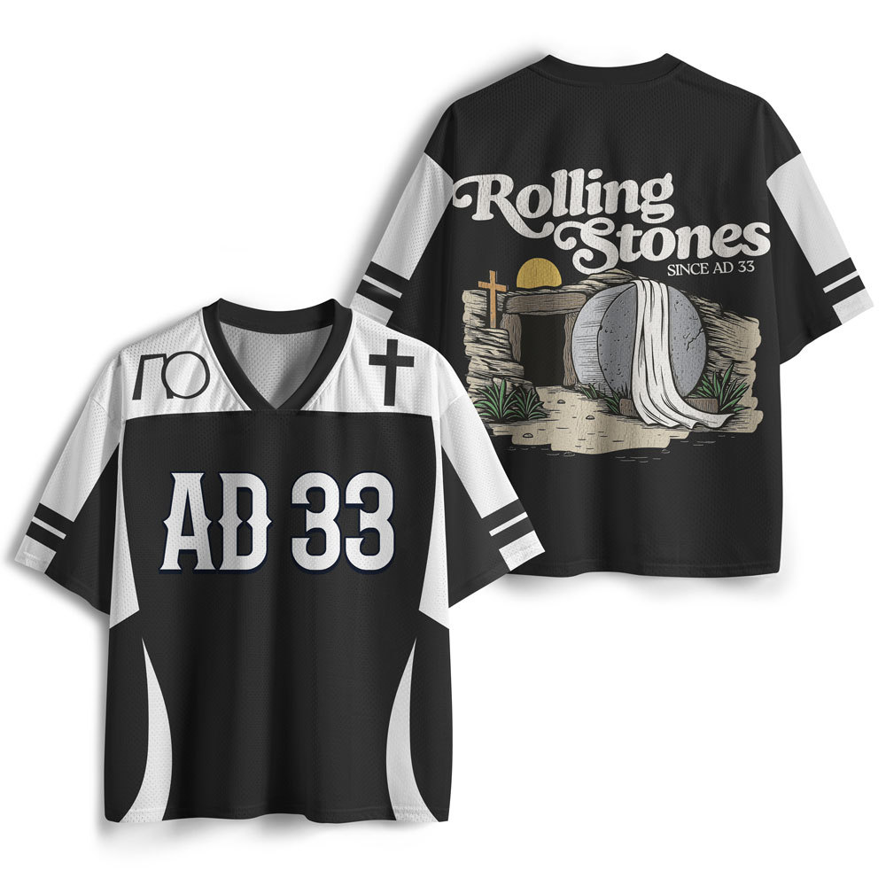 Rolling Stones From AD33 Christian Mesh Jersey