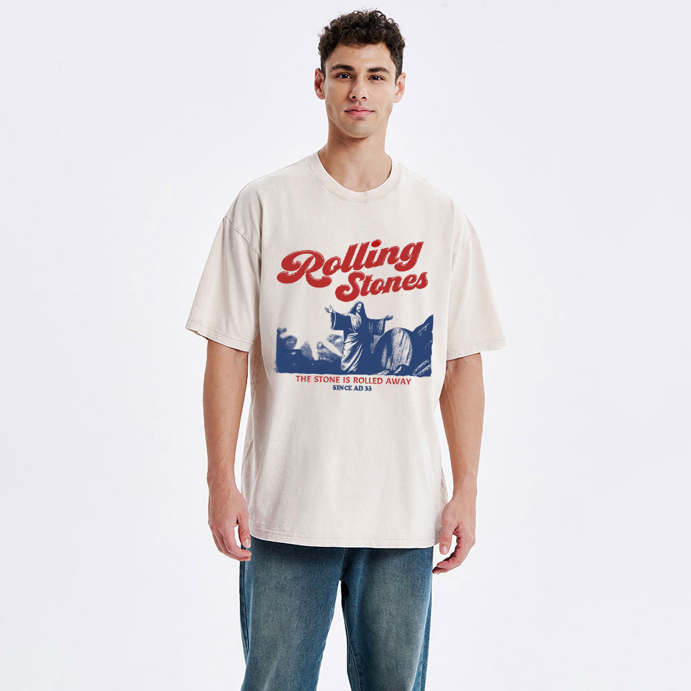 Rolling Stones Jesus Christian Washed T-Shirt