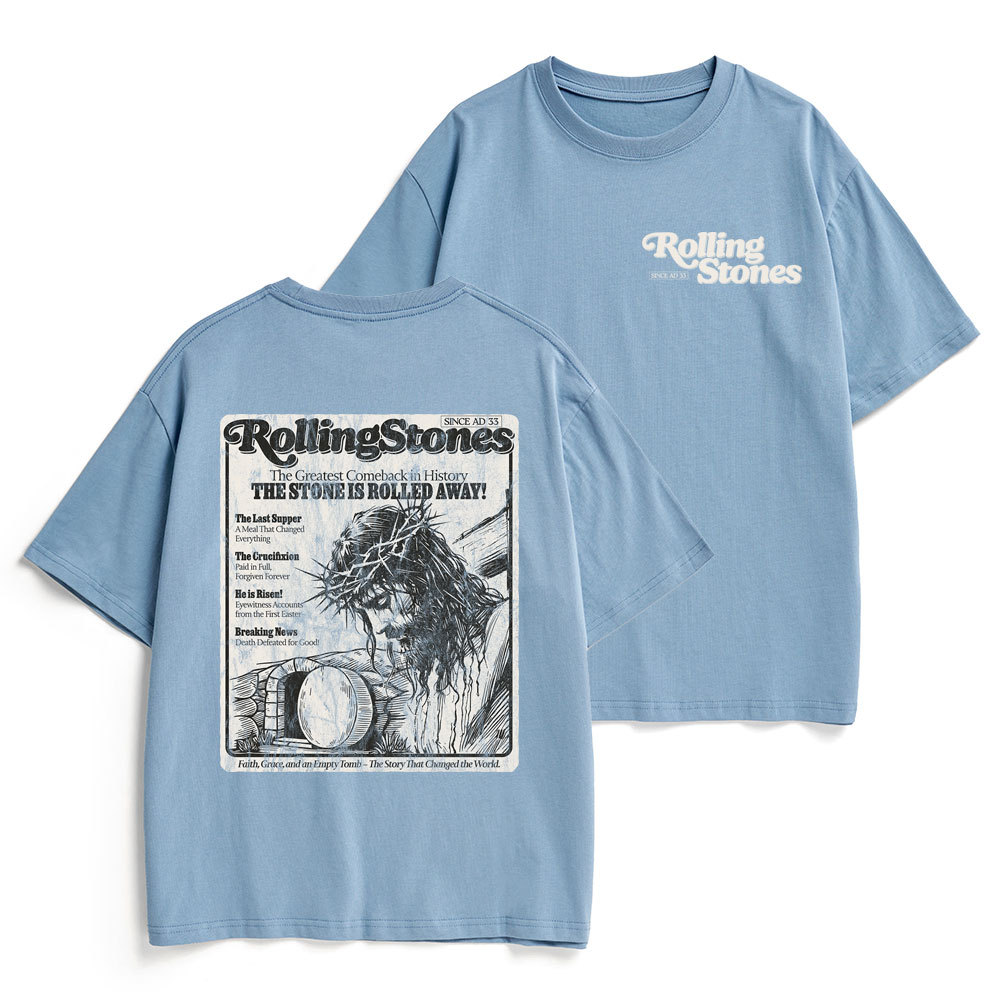 Rolling Stones Resurrection Christian Heavy Cotton T-Shirt