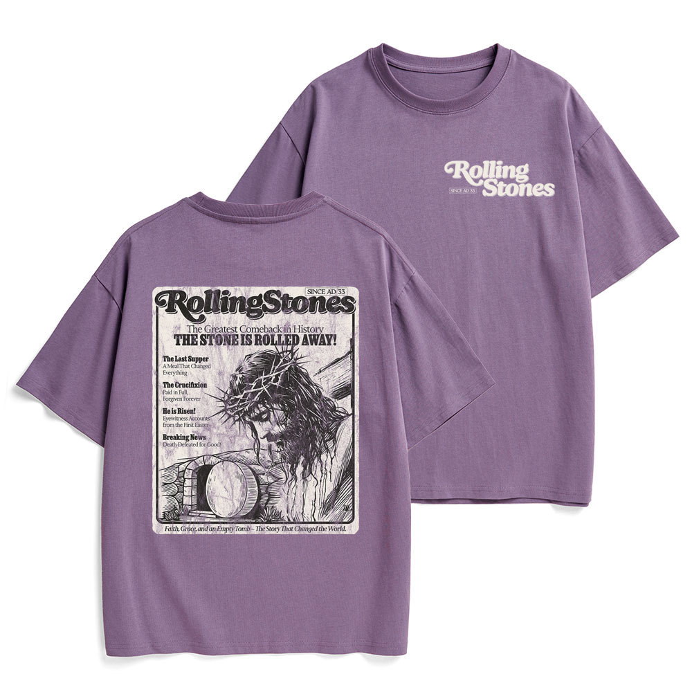 Rolling Stones Resurrection Christian Heavy Cotton T-Shirt