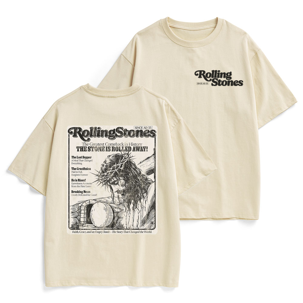 Rolling Stones Resurrection Christian Heavy Cotton T-Shirt