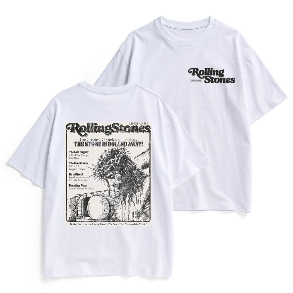 Rolling Stones Resurrection Christian Heavy Cotton T-Shirt