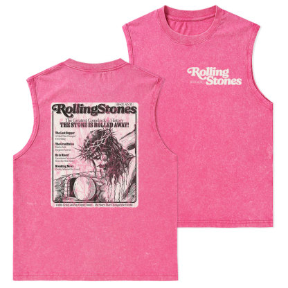 Rolling Stones Resurrection Christian Washed Tank Top