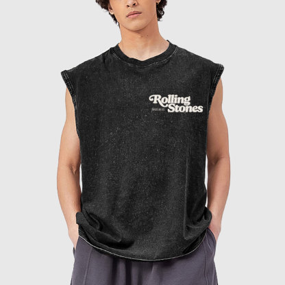 Rolling Stones Resurrection Christian Washed Tank Top