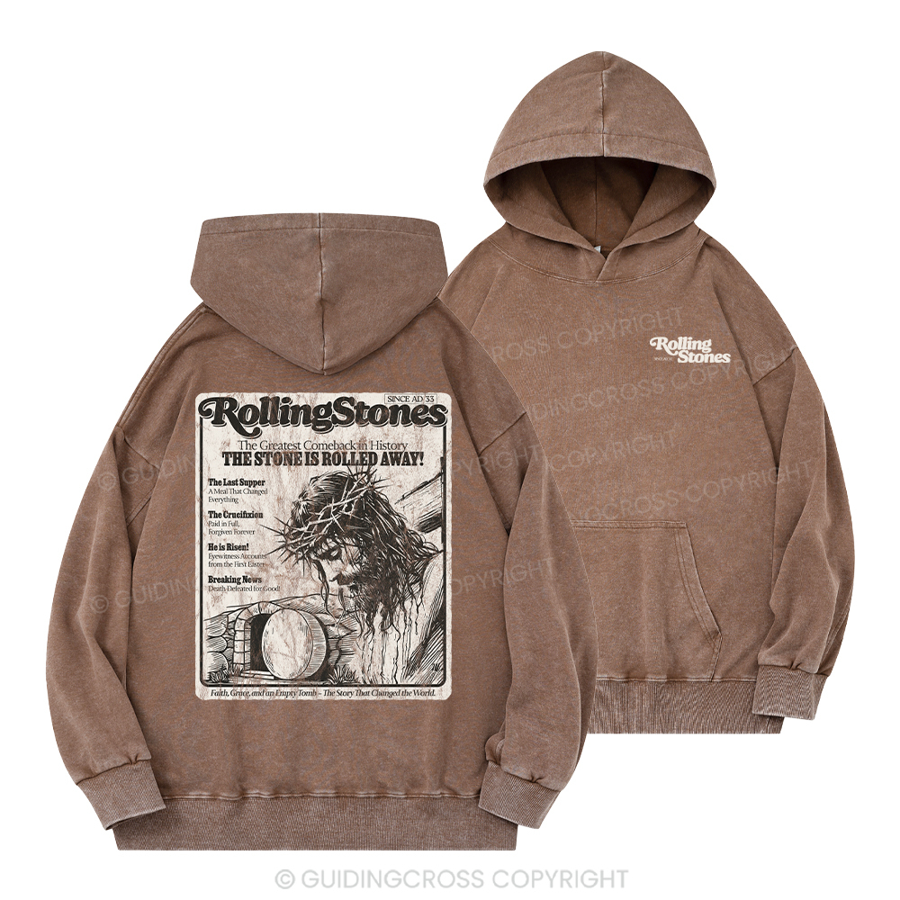 Rolling Stones Resurrection ChristianWashed Hoodie
