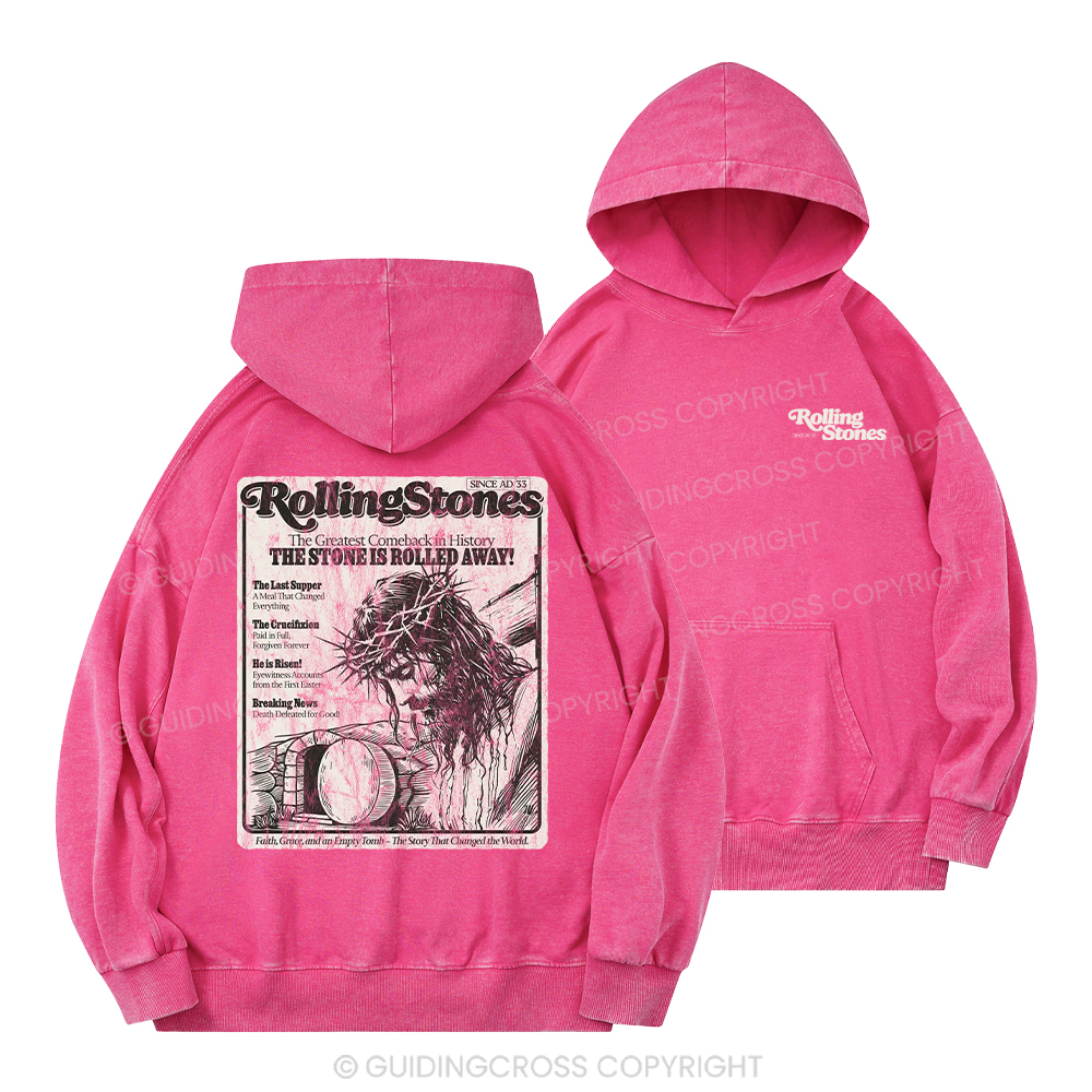 Rolling Stones Resurrection ChristianWashed Hoodie