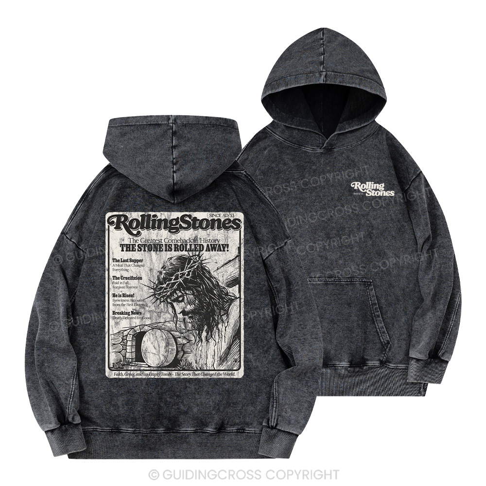 Rolling Stones Resurrection ChristianWashed Hoodie