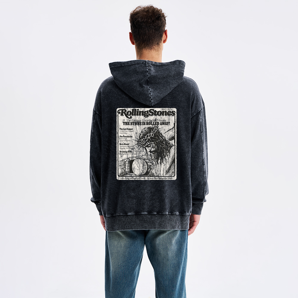 Rolling Stones Resurrection ChristianWashed Hoodie