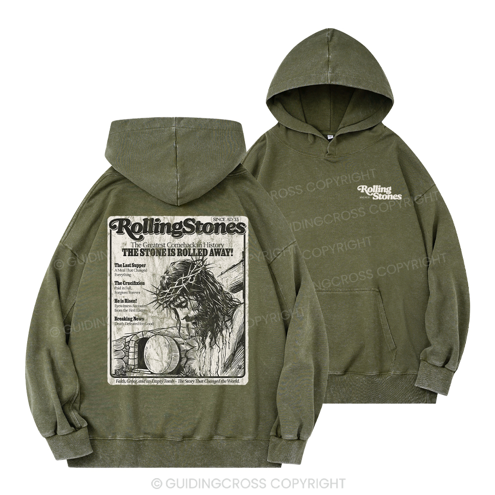 Rolling Stones Resurrection ChristianWashed Hoodie