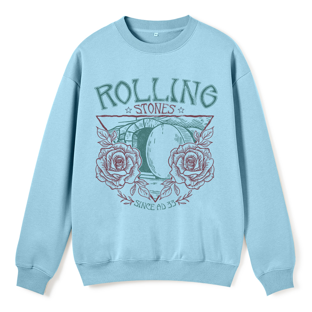 Rolling Stones Retro Christian Fleece Sweatshirt