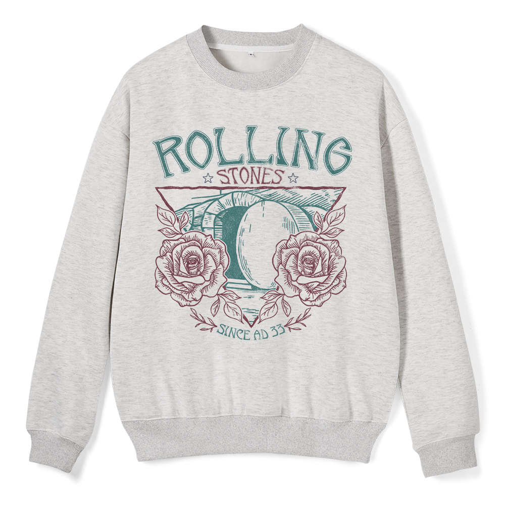 Rolling Stones Retro Christian Fleece Sweatshirt