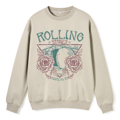 Rolling Stones Retro Christian Fleece Sweatshirt