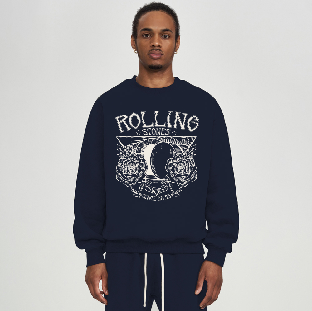 Rolling Stones Retro Christian Fleece Sweatshirt