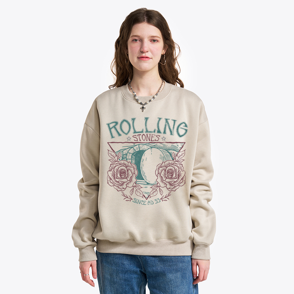 Rolling Stones Retro Christian Fleece Sweatshirt