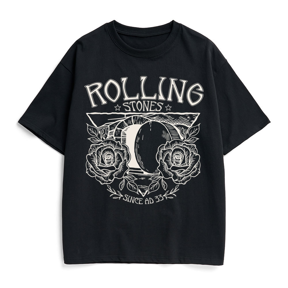 Rolling Stones Retro Christian Heavy Cotton T-Shirt